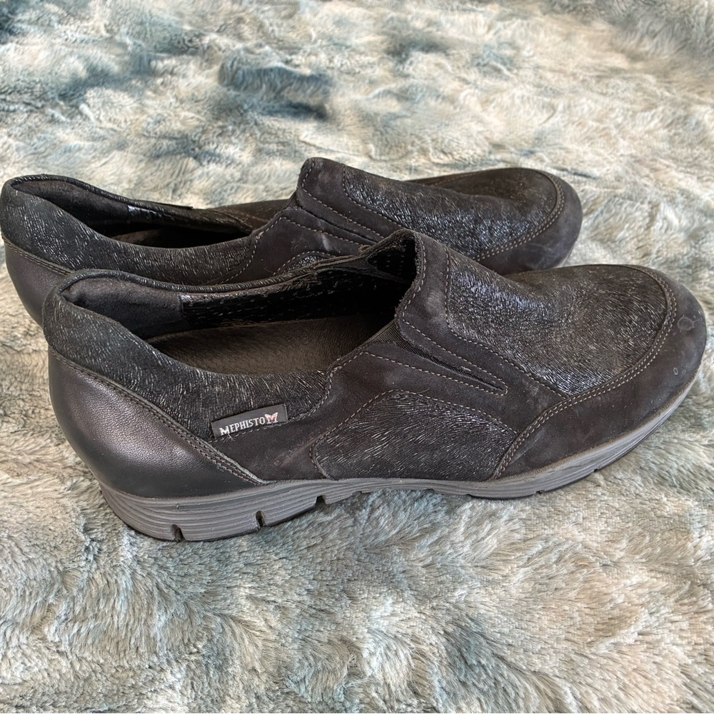 Mephisto Women's Black Slip-On Shoes